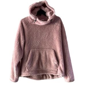 Victoria’s Secret Pink Sherpa pullover hoodie